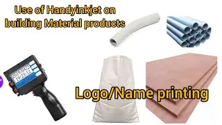 Inkjet Logo Brand name Printing Machine on Tile, Hdpe bags, Pipe, Hd board, Plyboard