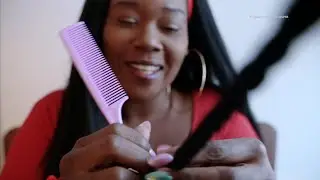 ASMR Very Realistic Hair Salon Roleplay | Braids Take Down | Wash & Blowdry | Lay Baby Hairs