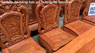 Đồ Gỗ Thảo Duy | Bộ Bàn Ăn Hồng Hạc Gỗ Hương Đá Nam Phi