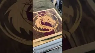 Laser engraved inlay with my 