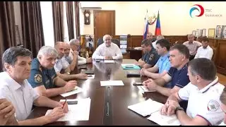 Заседание оперативного штаба по ликвидации ЧС в Буйнакске