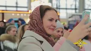 Новогодний флешмоб  в аэропорту Внуково