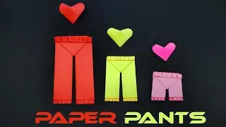 How to Make Paper Pants  | Origami Pants | (Paper Craft)