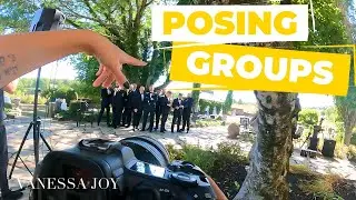 How to pose BIG groups on REAL WEDDINGS! Posing family photos, bridesmaids, groomsmen and more!