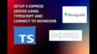 How to set up a typescript express server and connect with mongoDB.