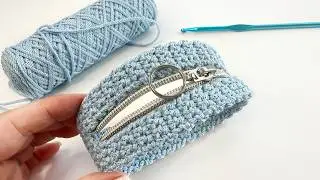 🤔 Как связать кошелек-сумку для мелочей крючком?