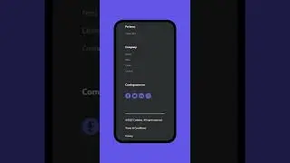 Responsive Footer React JS 