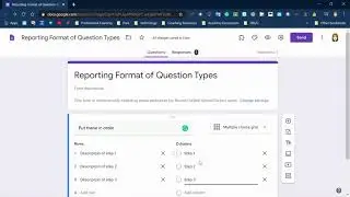 Google Forms Quiz Questions Involving Sequencing