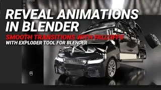 Beautiful car reveal animations in Blender with falloffs | Exploder Tool 2.18 #b3d #blendertutorial