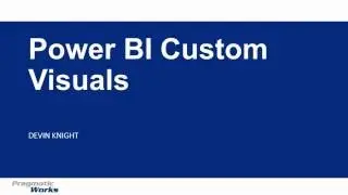 Module 01 - Power BI Custom Visuals Introduction