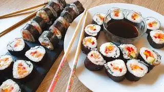 How To Make Simple Sushi At Home | 🍣 Sushi for beginners #easyrecipe #sushi #japanesefood