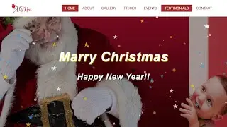 Christmas Website with Particles Effect Using HTML and CSS in Hindi
