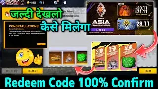 FF Redeem Code Today | Free Fire New Event | Free Fire Asia Championship 2021 Redeem Code Today 🤩