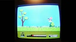Duck Hunt clone on a CRT TV and PC