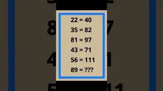 can you slove this math quiz / math puzzle / math quiz || #maths #amazingmathpuzzle #shorts #maths