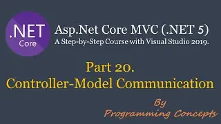 Part 20.  Controller-Model Communication in .NET Core | AspNetCoreMVC
