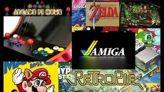 Raspberry pi, Retropie 4.2 . Amiga and Pro pinball retropie image. Bartop arcade machine