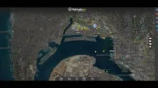 KSAN TWR Scanner, LiveATC+FlightRadar24 (test  run)
