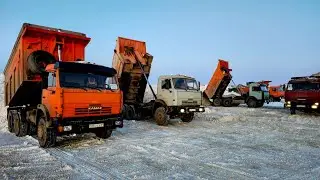 KAMAZ 65115. Snow removal! Goodies for KAMAZ trucks. The beginning of the agricultural vehicle's ...