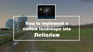 How to implement a custom landscape into Stellarium (Using Hugin, Gimp)