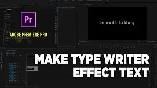 How To Make Type Writer Effect On text Adobe Premiere Pro Tutorial