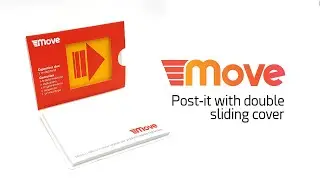 Move post-it with double sliding cover