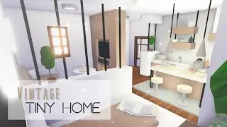 Modern Vintage Tiny Home || Collab build with Jenn N || Roblox Adopt Me