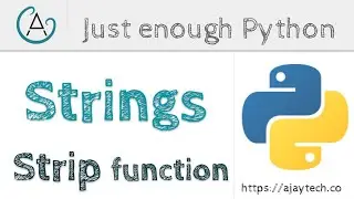 Python String strip | Just enough Python