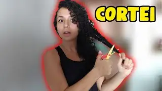 CORTEI MEU CABELO SOZINHA, SERÁ QUE FICOU BOM ?