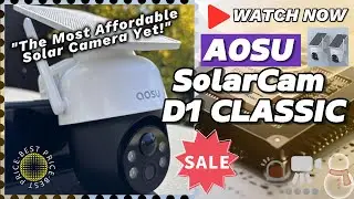 🔥AOSU SolarCam D1 CLASSIC Home Security Camera🔥#asmr #viral #trending #trendingvideo #security #aosu