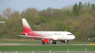 The first flight of the Airbus A319 of the airline 