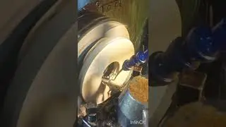 Немного токарки, изготовление колец для пресса.