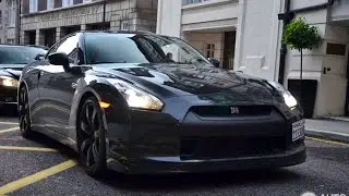 CRAZY Nissan GTR POWERSLIDE in London!!