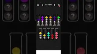 Ball sort color water puzzle level 130