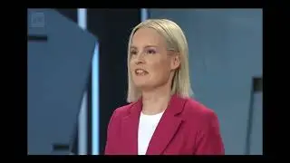 Riikka Purra perussuomalaiset .Kaksikielinen vaalitentii YLE