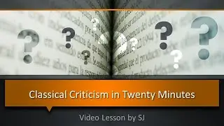 Classical Criticism in 20 Minutes