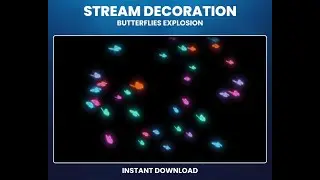 Butterfly Explosion Stream Overlay – Stunning Twitch & Streamlabs Design