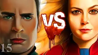 ЖЕСТОКИЕ БИТВЫ MARVEL. АМЕРИКА против МАР ВЕЛ. Битва двух капитанов