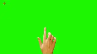finger clicking | female right hand | green screen animation