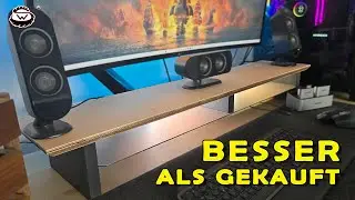 🤩 Schreibtisch UPGRADE | Wir bauen eine MONITORABLAGE