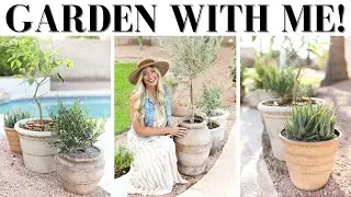 A DAY IN THE GARDEN || PLANT SHOPPING || CREATING A RUSTIC CONTAINER GARDEN || GARDEN VLOG