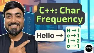 C++ Program – Frequency of Characters in a String