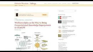 ChatGPT's Wolfram Superpowers: Wolfram GPT (Formerly the Wolfram Plugin for ChatGPT)