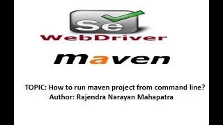 How to run maven project from command line?