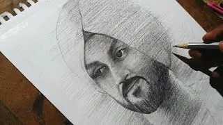 SHADING MASTER CLASS, EP1// Diljit Dosanjh Drawing, The Deb's Art