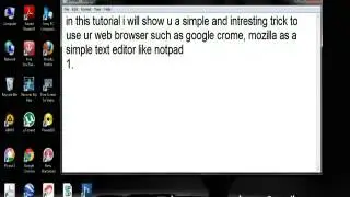Simple Trick To Use Web Browsers As Text Editor