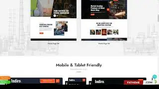 Indiro Factory and Industry React Template oil gas petroleum plant manufacturing