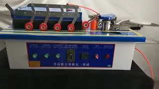 Mini Edge Bander Install Video with edge banding work demo