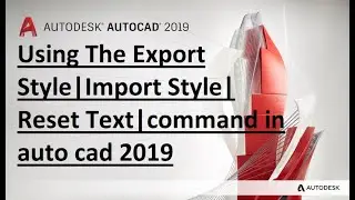 How To Export & Import Dimension Style in Auto Cad 2019
