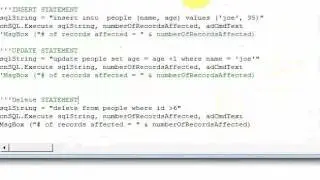 Lesson 33.2 SQL Server Update Insert and Delete Statements in VBA